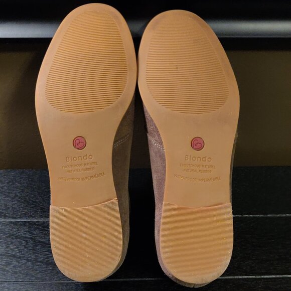 Blondo Verona Tan Suede Waterproof Ankle Boots SIZE 7.5 M - Picture 5 of 8